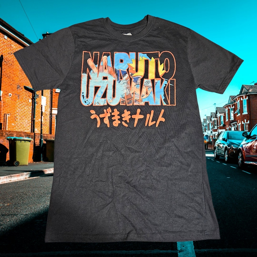 Naruto Uzumaki Graphic T-Shirt - Black